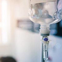 An IV drip