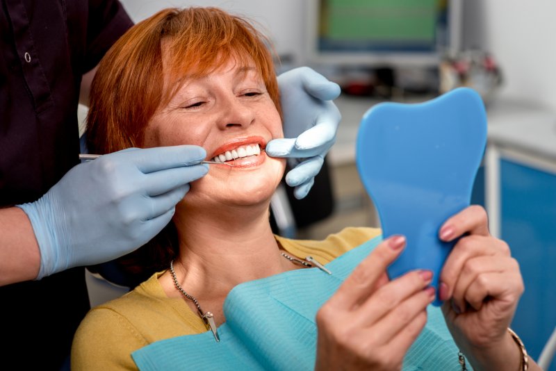 woman at the dentist’s office